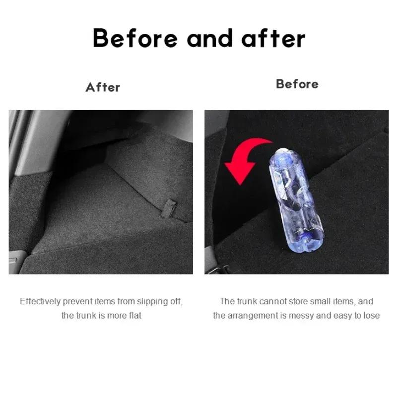 For Tesla Model Y Launch Juniper 2025+ Rear Trunk Side Storage Lids Covers with Drawstring Organizer Berlin/Austin Accessories