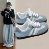 Lake Blue Dexun Shoes Autumn New Flat Bottom Light Sports Shoes Sub Ins Casual Shoes