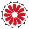 Cosplay Horns Hair Clips for Halloween Women 12Pcs Red Horn Accessories