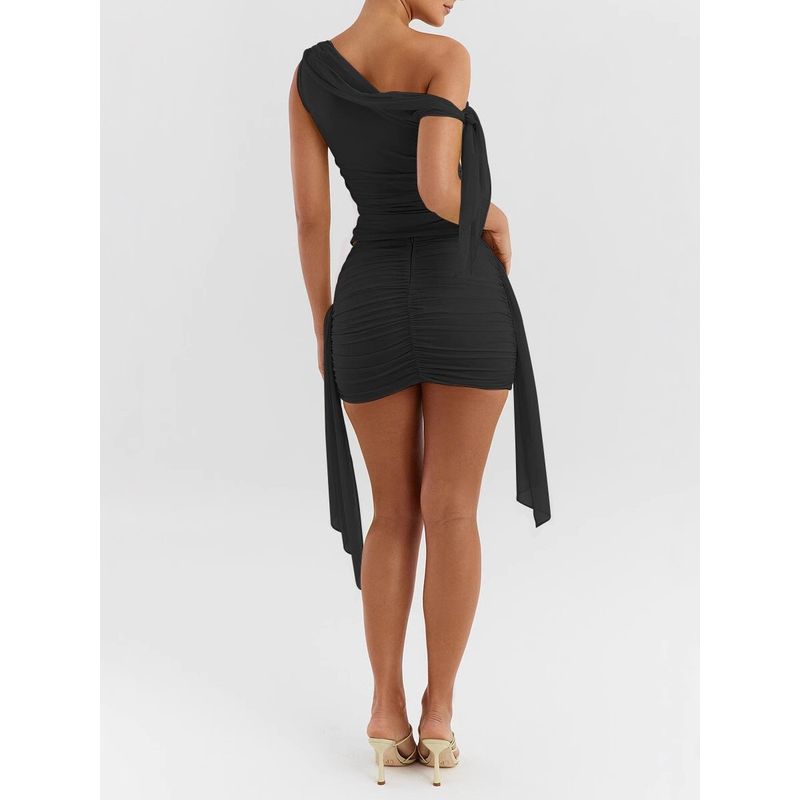 Ribbon Top Sexy Hip Hugging Skirt Set Streamer Top Sexy Hip Skirt Set