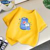 2026 Summer New Style Childrens ShortSleeved Pure Cotton TShirt with Soft Cartoon Patterns Cute Cartoon Boys and Girls Tops