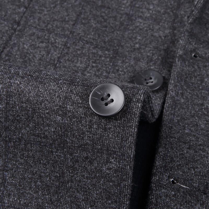 MONTAGUT Men's Silk Blend Brushed Plaid Suit Jacket