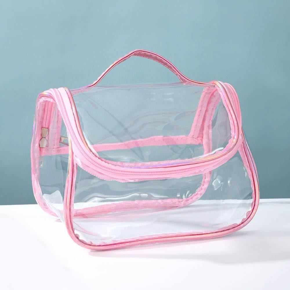 Waterproof PVC Cosmetic Bag Transparent Toiletry Wash Storage Organizer Clear MakeUp  Bag  Shopping