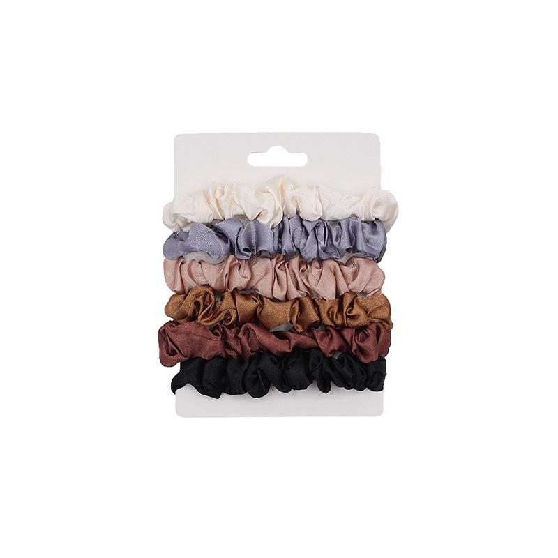 6pack Women Girl Hair Scrunchies Set Elastic Hair Bands Scrunchy Rope Ties 6pack Women Girl Hair Scrunchies Set Elastic Hair Bands Scrunchy Rope Ties