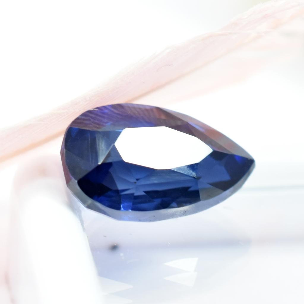 Beautiful Blue Tanzanite 7.25 Ct Natural CERTIFIED Loose Gemstone Rare Pear Cut