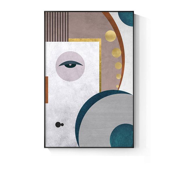 Modern Abstract Character Painting Faceted Geometry Canvas Poster Printing Picasso's Living Room Wall Art Picture