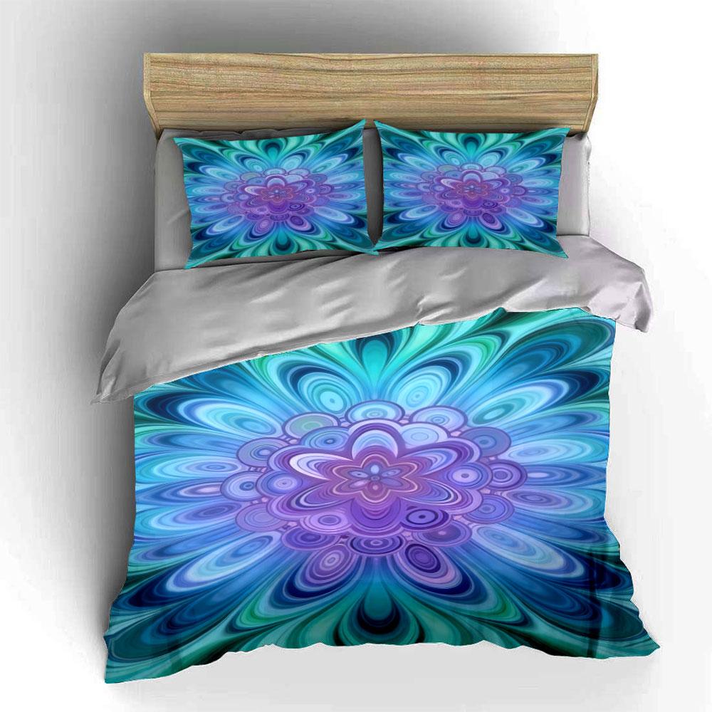 Mandala-inspired floral design. Bedding sets Duvet cover sets Duvet covers Pillowcases(1* Duvet Cover 2* Pillowcases without duvet insert)