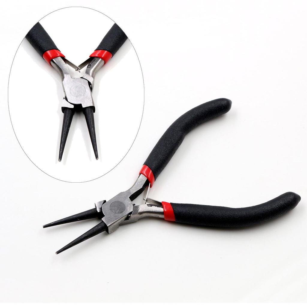 Multi-Functional Craft Pliers Set: Mini Vise, Diagonal Cutters, Needle-Nose for Handcraft and Jewelry Tools.