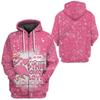 Men's Long-sleeved Hooded Top Comfortable Casual 3D Digital Abstract Printed Zipper Top