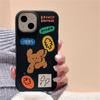 Ins Korean Cute Cartoon Poodle Dog Silicone Phone Case For Iphone 14 13 12 Pro Max 11 Lovely Puppy Protective Soft Cover Funda