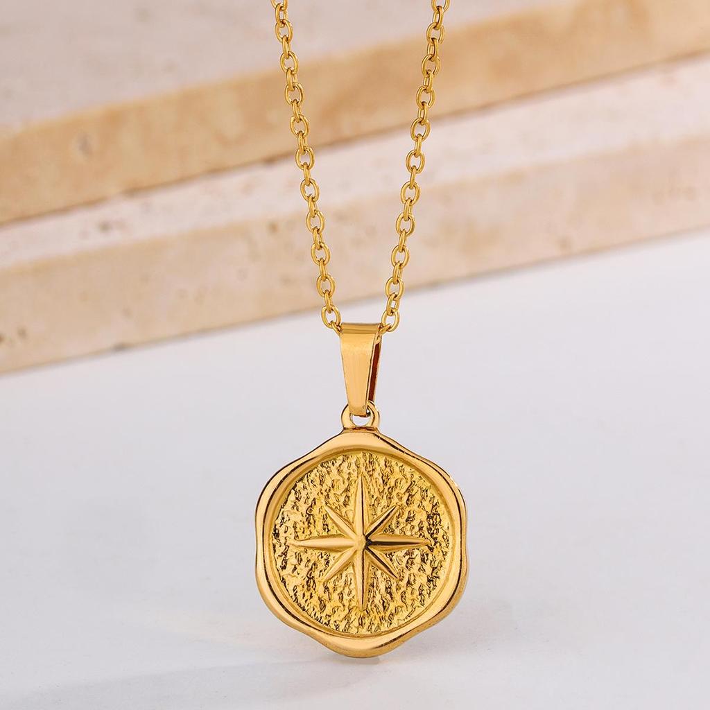 Stylish Colorfast Gold-Plated Titanium Steel Necklace