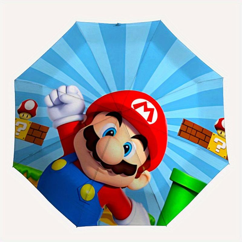

1pc Super Mario Automatic Umbrella - 8-Rib Foldable Design, Outdoor Adventures, and Family Celebrations, Durable Canopy Material yy250823112