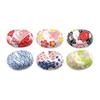 Chicer Chopstick Rests, Cute Ceramic Cutlery Holders, Japanese Style Floral Design, Gift Set (6 Pieces)