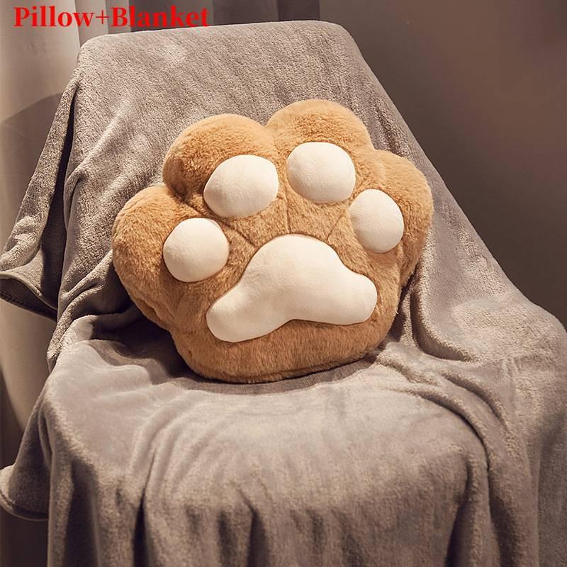 Cute Cat Cartoon Claw Car Throw Pillow Dual Purpose Office Girls Nap Toy Plush