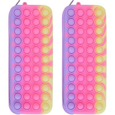 Silicone Color Embossed Cutlery Case 2p Set, Pink, 2 Pieces, Korean Popular Tableware
