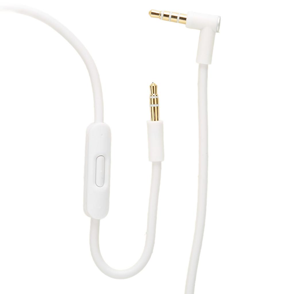 Replacement Cable with Inline Microphone and Track Control Portable Cable for Headphones(Black Red )