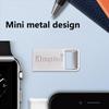Kingston Stick Memorie Mini USB 3.2 128GB Metal Pendrive 64GB 256GB DTMC3G2 Unitate Flash USB Citire 200Mb/s U Disc Auto Argintiu Ultra-Mic