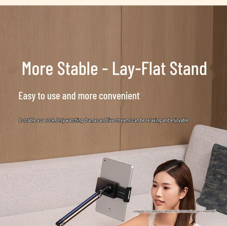 Floor-Standing Magnetic Phone Holder with Dual-Position for Live Streaming, Top-Down Shooting, and Mirror-Facing Multi-Functional Stand