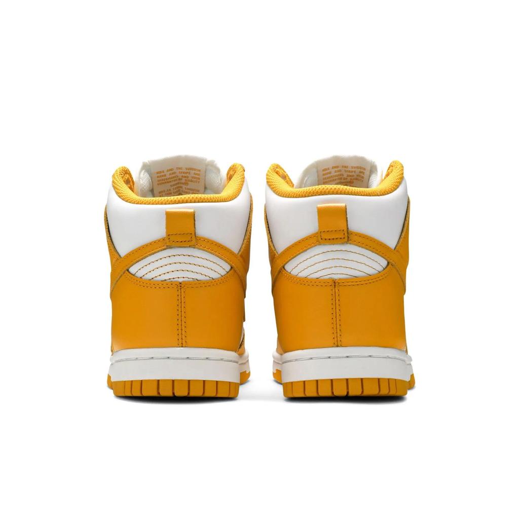 Nike Womens Dunk High 'Dark Sulfur' (women's sizes) White / Dark Sulfur / White Skate Shoes DD1869 106