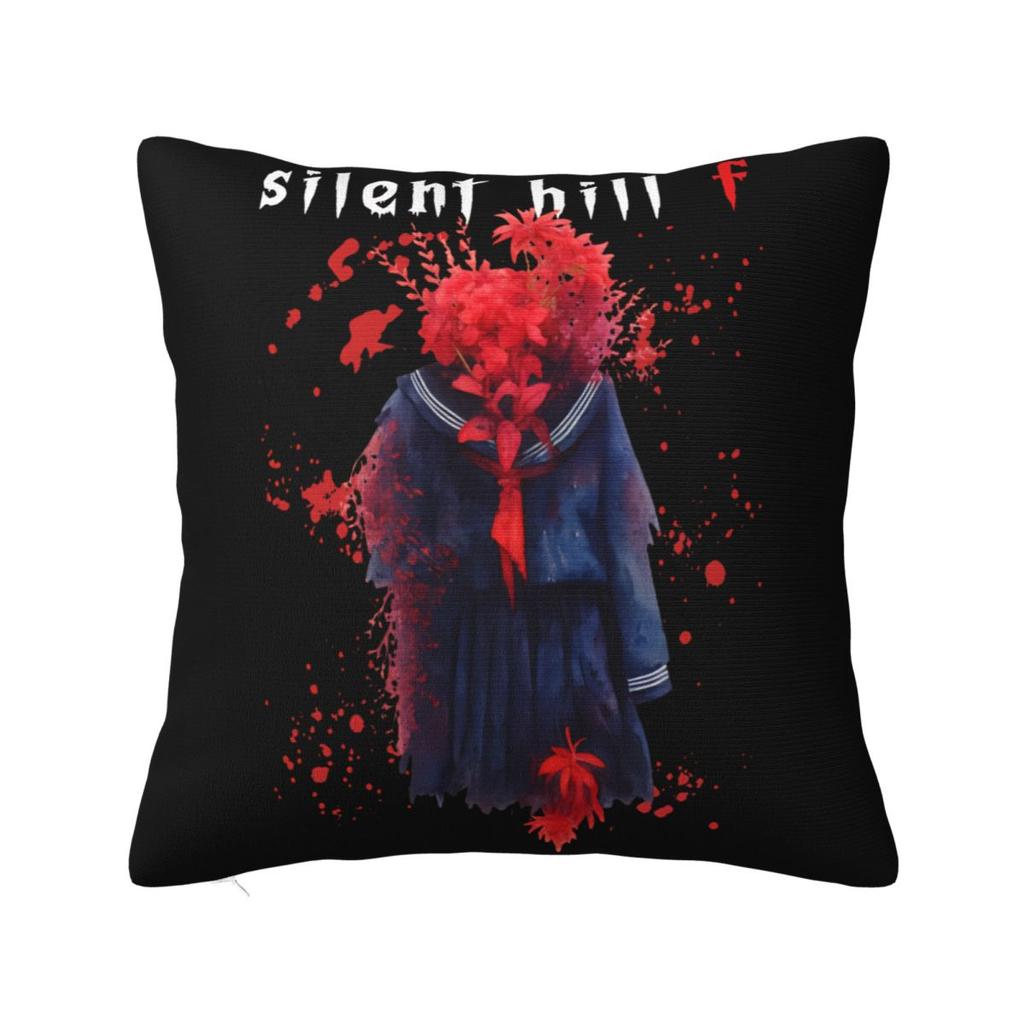 Silent Hill F Video Game Horror Halloween Pillowcase Merch Soft Cushion Cover Pillow Covers Seater Decor Zipper Multi Size