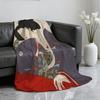 Japanese Geisha Female Blanket For Soft Throw Blanket for Picnic Bed Sofa Home Bedroom Cozy Warm Comfortable