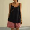 2025 Damen Sommer Baumwolle Leinen Ärmelloses Tanktop - Lockere Passform, Basic & Vielseitiger Stil