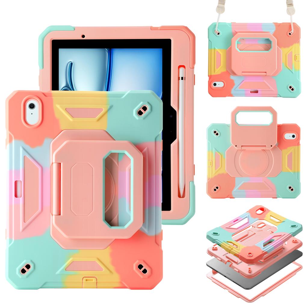 Case for IPad A19 A16 10th 11th 12th 7th 8th 9th 10.2 Pro 11 2024 2025 Air 11 M2 M3 Air 5 4 Shockproof Stand Kids Safe Cover