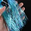 Simulates Tying Flash Tinsel Fish Scale Gliss Glow Strands Corrugated Flash Strands  Saltwater