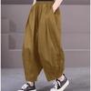 Cotton Thin Women's Pants Plus Size High-end Wide-leg Harem Lantern Pants Women's Summer Pants