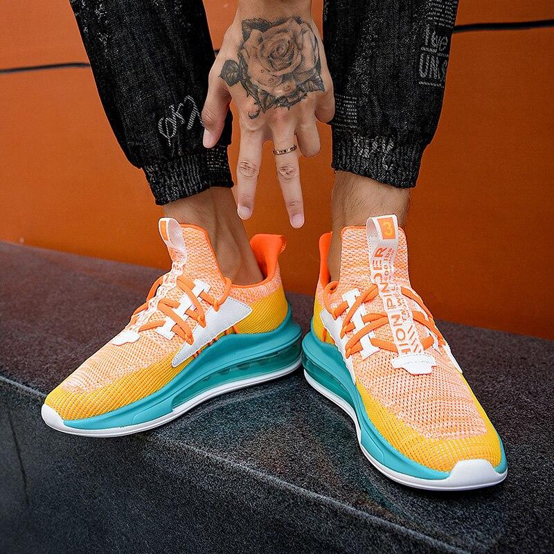 Chaussures de basket-ball à coussin d'air pour hommes, baskets montantes respirantes pour hommes, chaussures de sport professionnelles de haute qualité