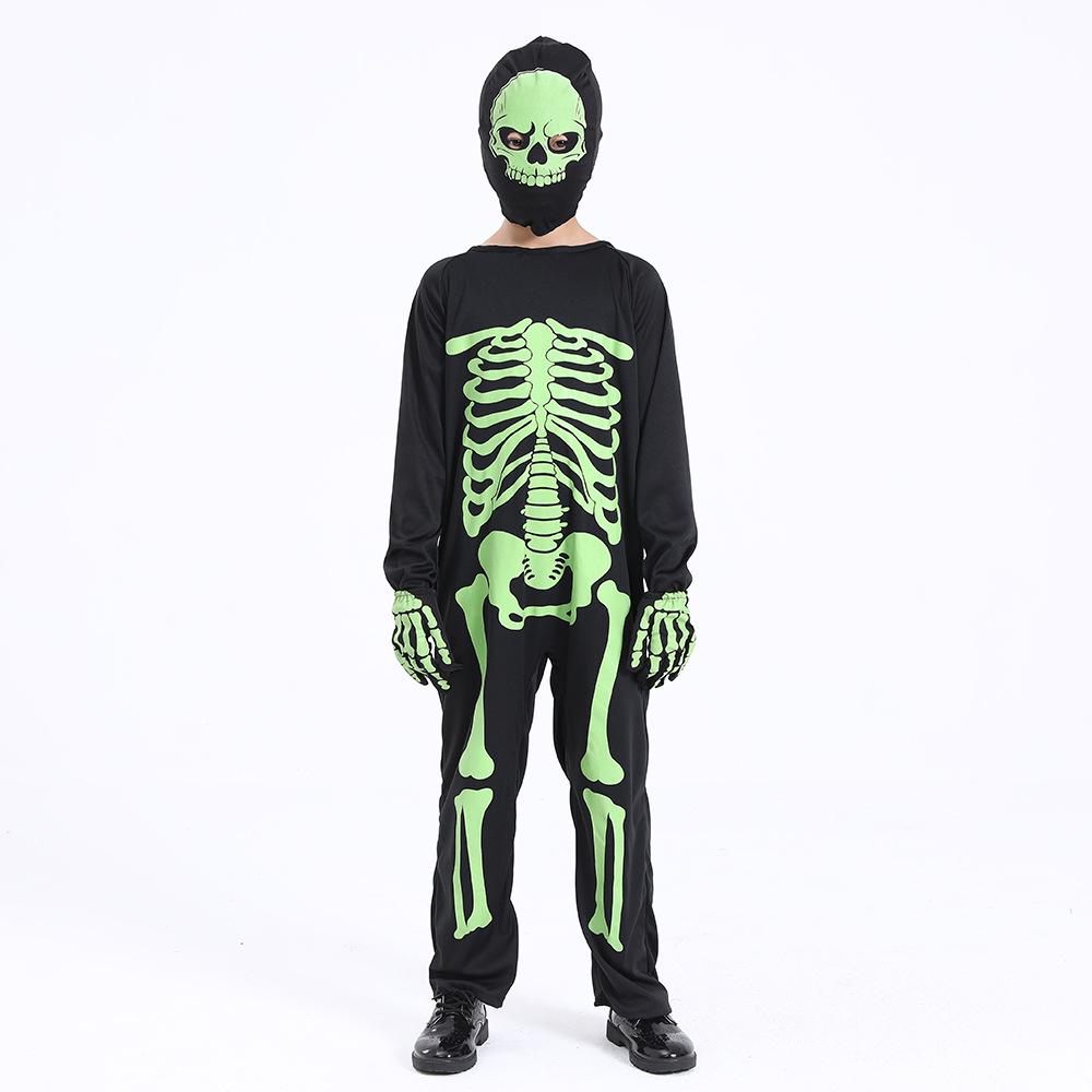 Glow-in-the-Dark Skeleton Suit for Kids - Classic Halloween Costume