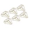 100pcs Metallic Paper Clips Golden Electroplating Process Anti Rust Paper Clips Non Skid with
