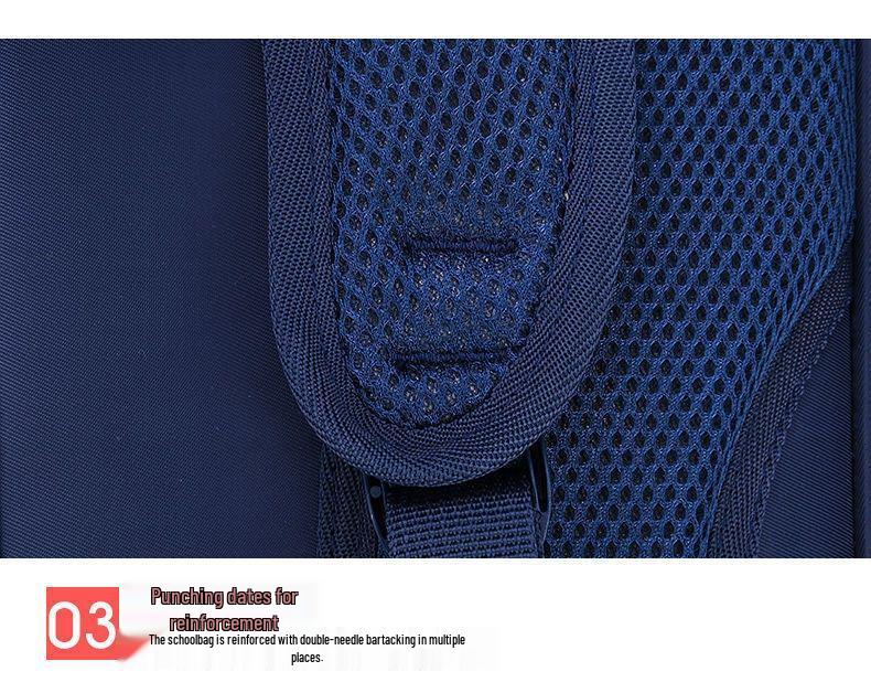 Children's Korean Style Backpack: Spine Protection, Double Shoulder for Boys & Girls - Ideal for Kindergarten & Primary School