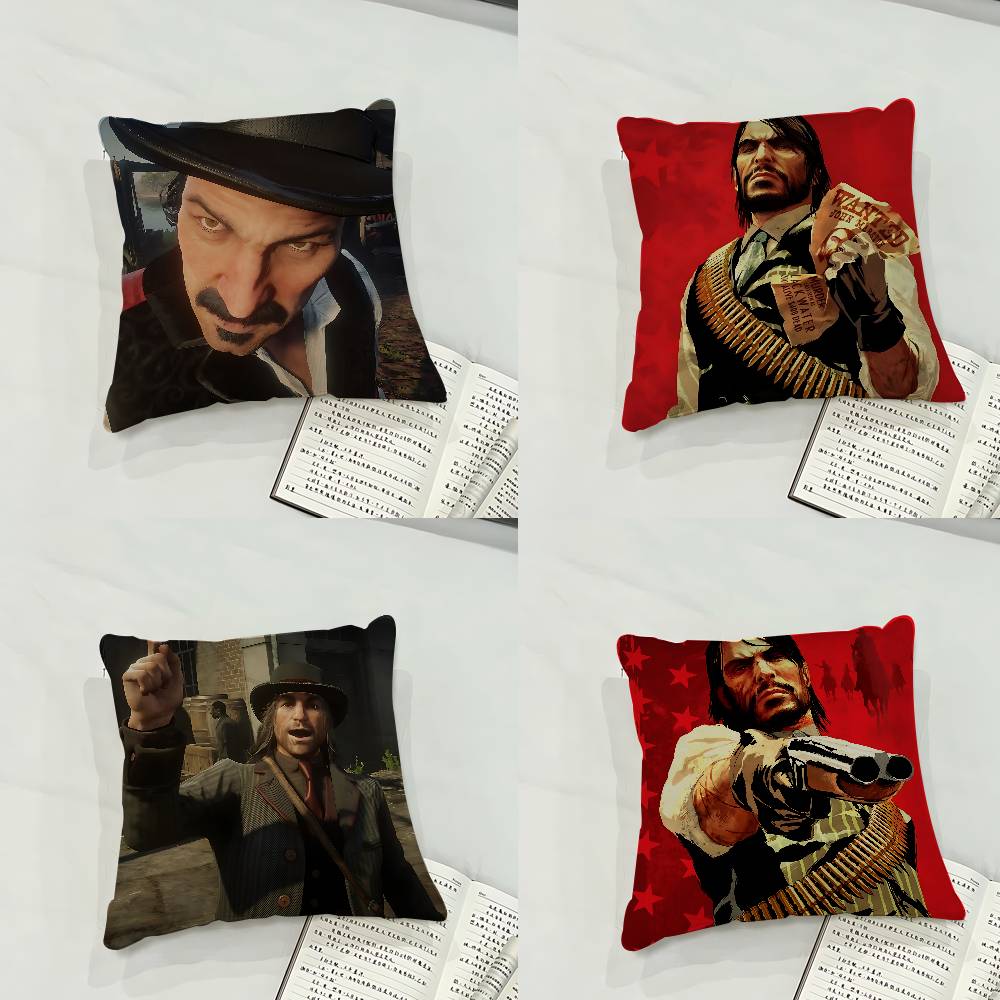 Game GRed Deads Redemption 2 Case Plush Fabric Soft Pillowcase Double Sided Print Cushion Cover Household Gifts