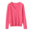 Autumn and Winter Glutinous Sweater V-neck Short Loose Stereoscopic Twist Knitting Bottoming Sweater