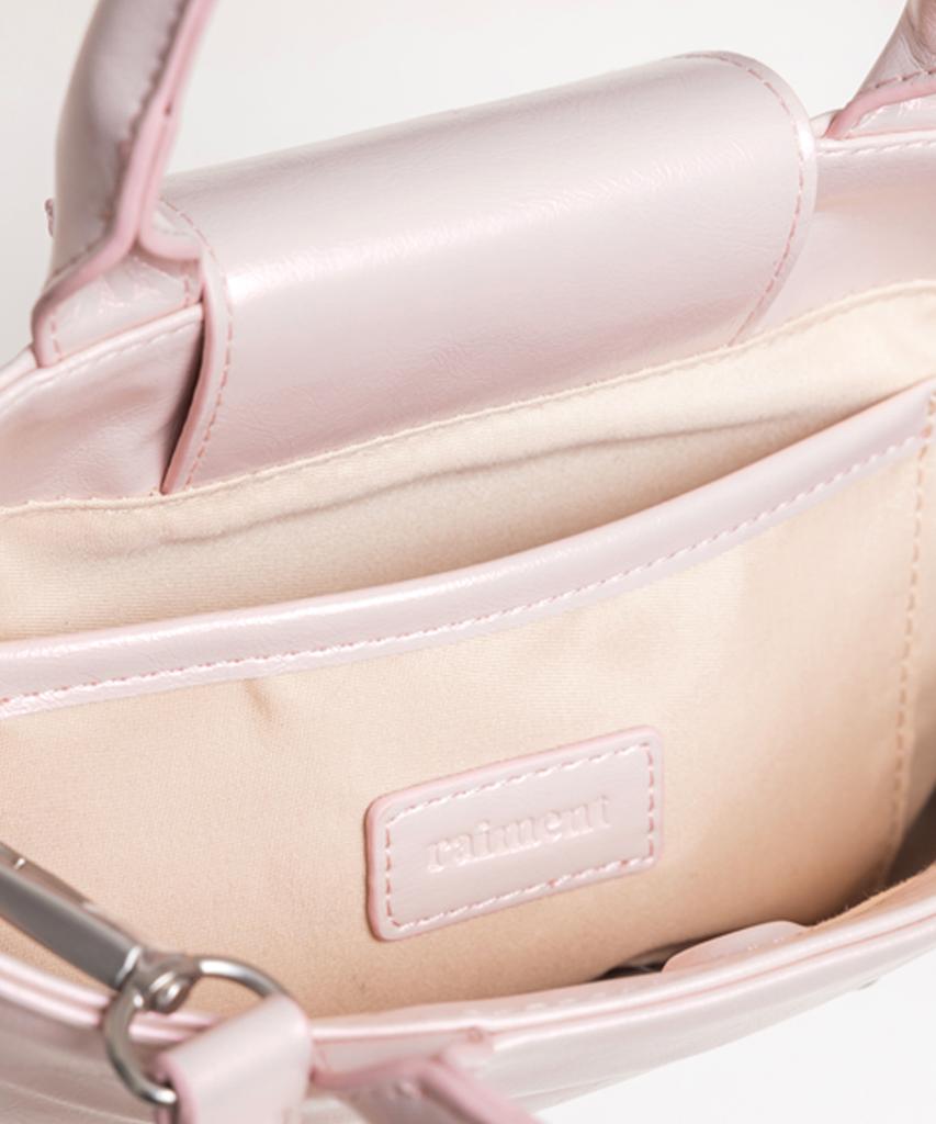 Raiment Stud Patch Macaroon Bag_Shining Pink