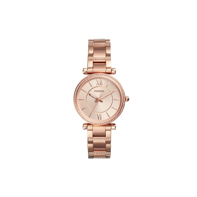 Fossil Carly Series Watch Quartz Movement Stainless Steel Strap 35Mm Rose Gold Dial Women watches ES4301 Rose Gold Watch Dial