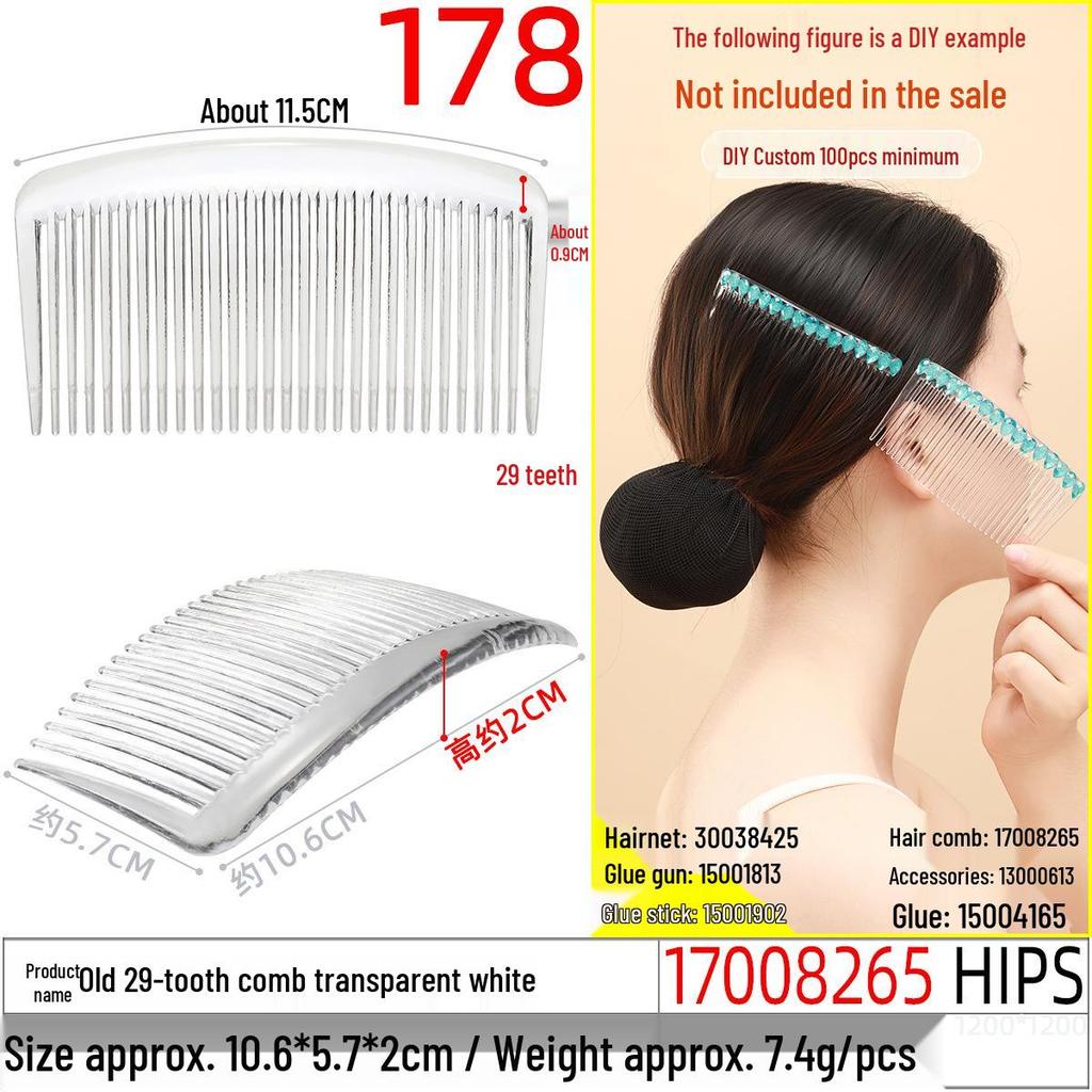 Magic Double Row Elastic Hair Comb Insert for Unique DIY Styling