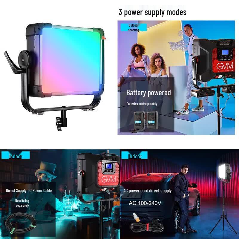 GVM YU200R 200W RGB LED Video Light