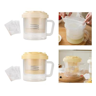 Yogurt Strainer with Lid Strainer Kitchen Tool Homemade Home Use with Lid Yogurt