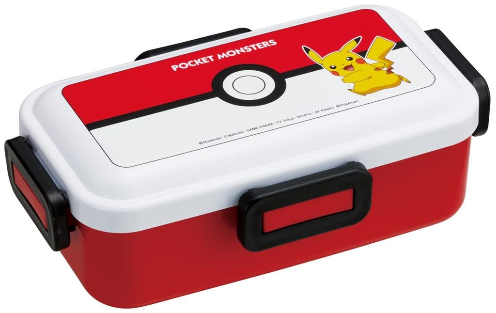 Skater Bento Box 530 ml antibakteriální nadýchané kopulovité víko pro ženy Made in Japan Pokemon Monster Ball PFLB6AG