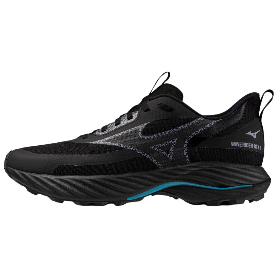 Mizuno Wave Rider Gtx 3 Fashion Comfortable Waterproof Breathable Reflective Running Shoes Unisex Sneakers Black Blue J1GC257701