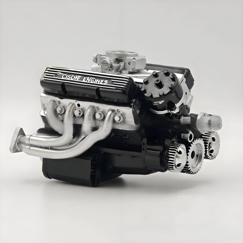 Cross V8 Engine Ornament Kit: High-End Resin Craft