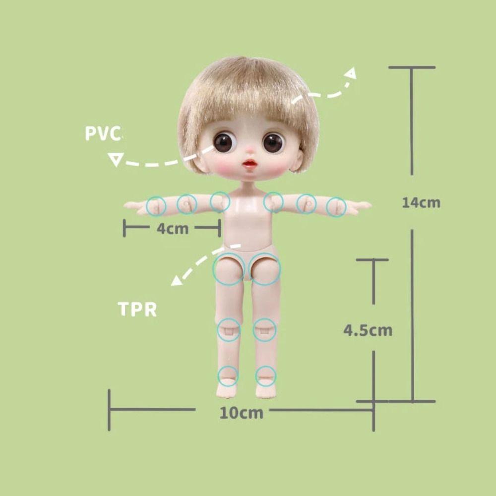 Adjustable Ob11 Doll with Clothes Movable Joints Obitsu Clothes Doll  Birthday Gifts