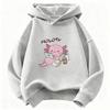 Kids Trendy Axolotl Drinking Bubble Tea Hoodie Children's Sweatshirt Cute Hoody for Boys Girls Autumn Winter Casual Hoodies