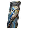 Animal Oil Painting Bird Cover Phone Case For Samsung Galaxy Z Flip 7 6 5 4 3 5G Flip7 Flip6 Flip5 Flip4 Flip3 Black Fundas Shel