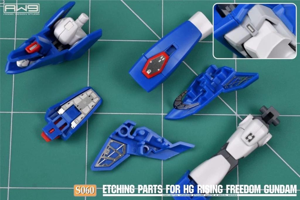 HG Rising Freedom Gundam Modification Detail Up High Quality Metal Parts with Water Transfer Decal 1/144 [item]