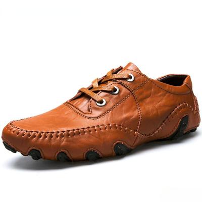 Sapatos de Couro Masculinos sapatos Masculinos Confortáveis Mocassins Sapatos Masculinos com Cadarço Sapatos Baixos Sapatos de Dirigir Masculinos Tênis de Couro Masculino Sapatos Náuticos