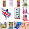 Microfiber Beach Towel With Active Print Fast Drying For Adults