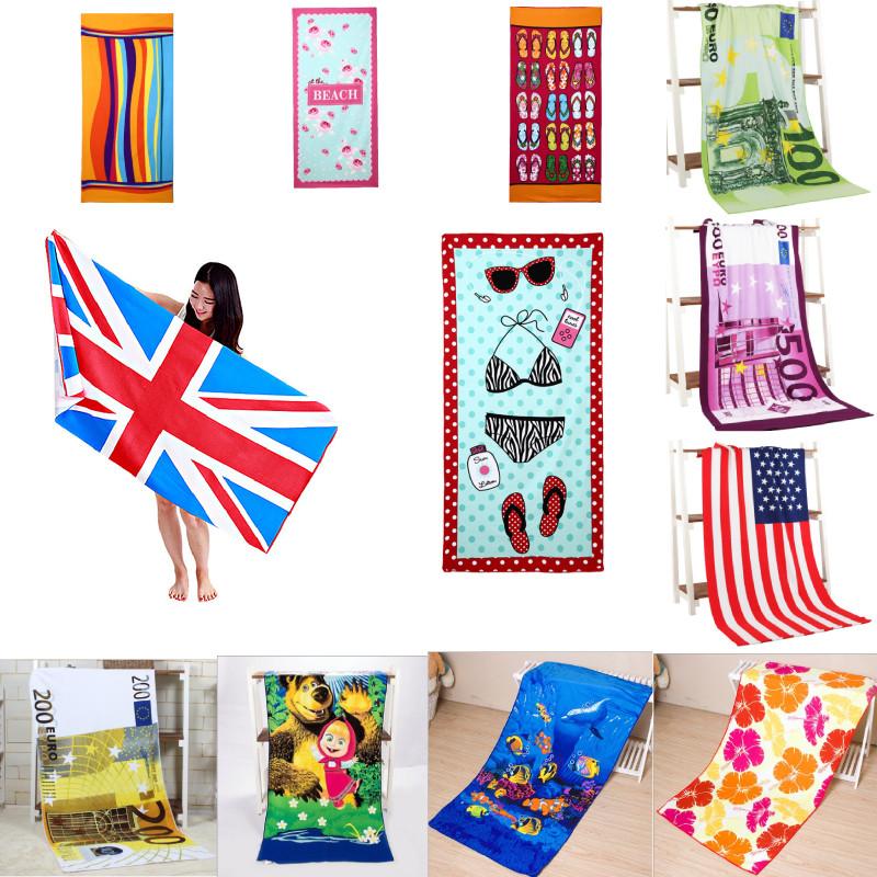 Sports Microfiber Towel Bright Print Highly Absorbent Swimming Travel Supplies